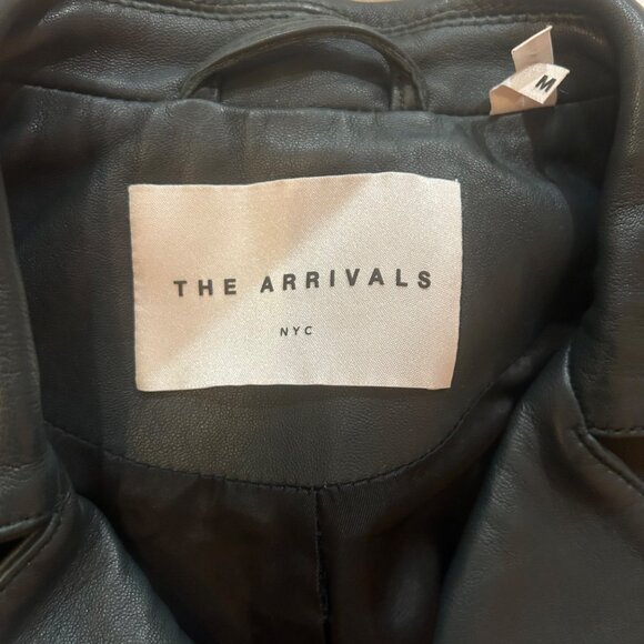 The Arrivals Rainier Zero Jacket Leather Moto Motorcycle Gray Cropped Casual M - Picture 4 of 12